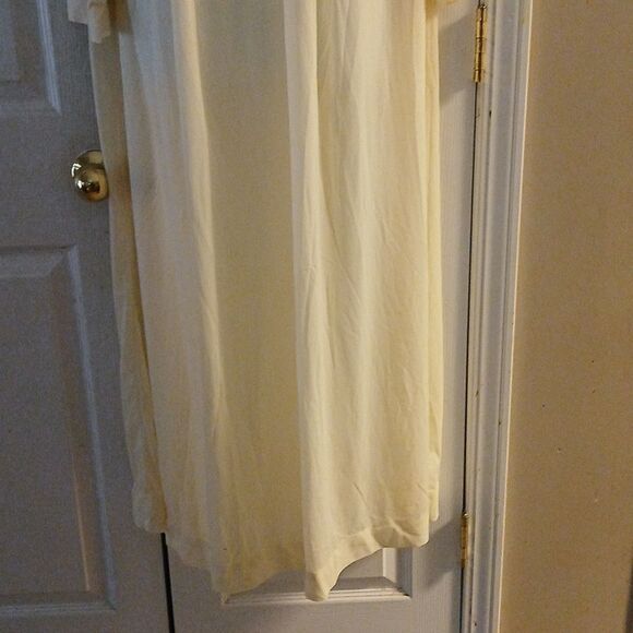 Vintage ivory long  nightgown  Sz L - Picture 2 of 8